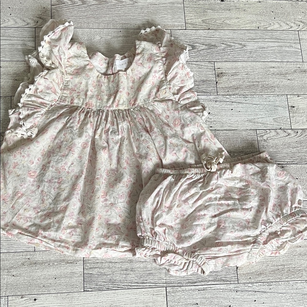 Jamie Kay Eleanor Top and Matching Bloomers in Grace Floral size 3-6 Months